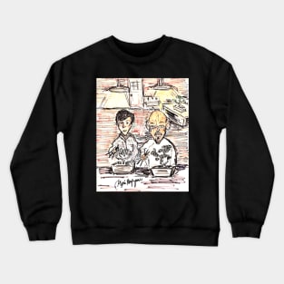 The Karate Kid Mr. Miyagi and Daniel LaRusso bonsai tree scene Crewneck Sweatshirt